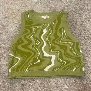 l.a. hearts cropped sweater vest-size medium